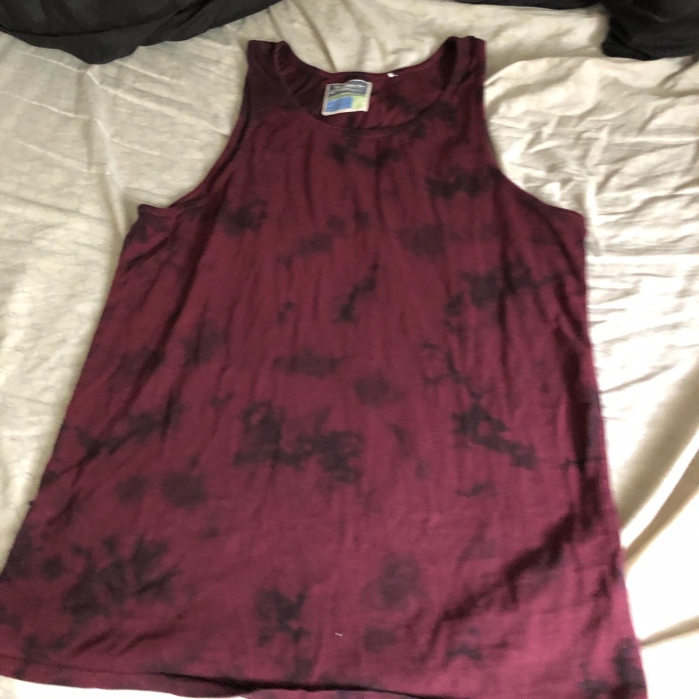 Pacsun vintage wash red and black tank